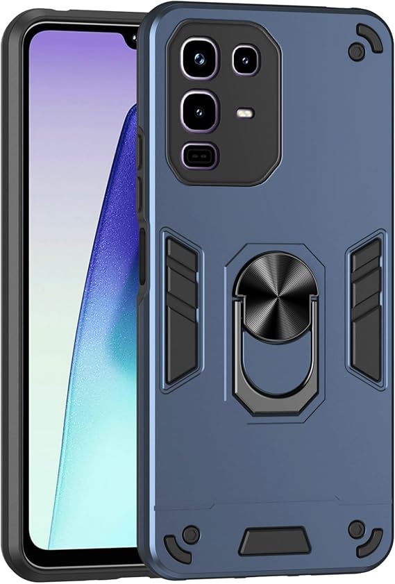 Compatible with Infinix Note 50 Pro 4G X6855 Case [with Tempered Glass Screen Protector] for Infinix Note 50 4G X6858 Phone Case blue
