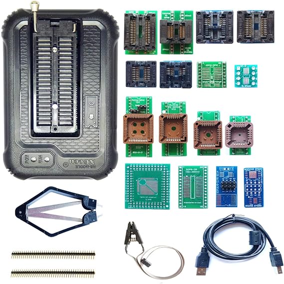 SETCTOP Xgecu TL866II Plus Upgrade Xgecu T48 Programmer 16 Adapter Socket Clip IC Chip Programmer t48 Chip nand Flash mcu Bios AVR eprom Programmer