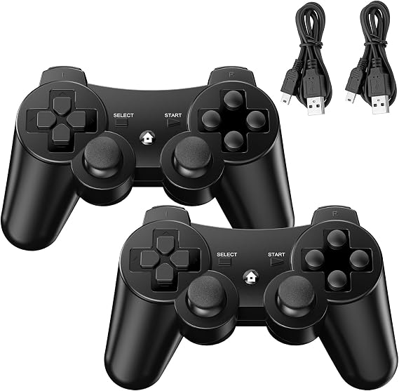 Controller for PS3 Pack of 2 Wireless Controller with Dual Shock