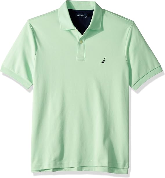 Nautica Men's Classic Fit Short Sleeve Solid Soft Cotton Polo Shirt Short Sleeves Polo Shirt