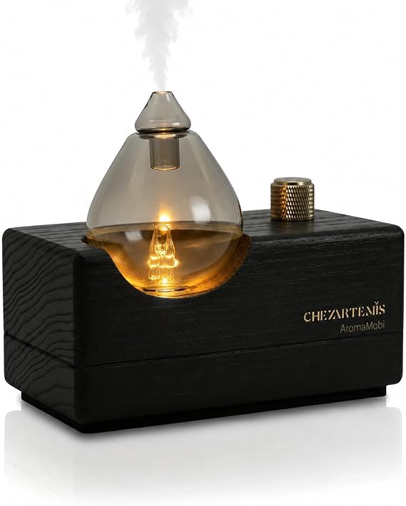 Black Obsidian Waterless Nebulising Aromatherapy Diffuser