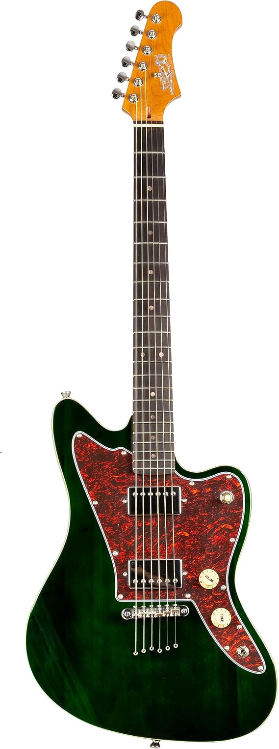 JJ350 GR R, solid basswood body, 22 frets, roasted maple neck, Bridge Fixed, Ceramic pickups Free Setup
