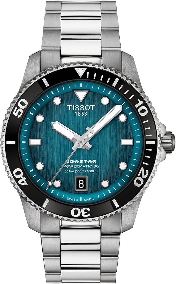 TISSOT Watch TISSOT SEASTAR 1000 Powermatic 80 40mm T1208071109100 Men's Turquoise Gradient Dial