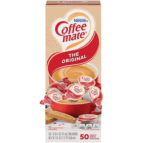 Coffee-mate 35110BX Original Creamer, 0.375oz (Box of 50)