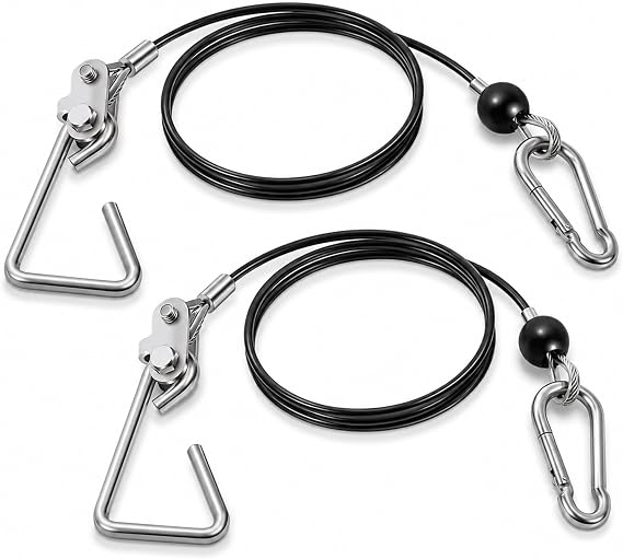 43” Cable Set for Bowflex Home Gym, 2 Pack Cable with Hook Assemblies & Clips, Compatible with Bowflex Sport, Classic, PR1000, Power Pro, Blaze, Xtreme SE, Ultimate, Pro XTL, Sport Plus, Elite XL