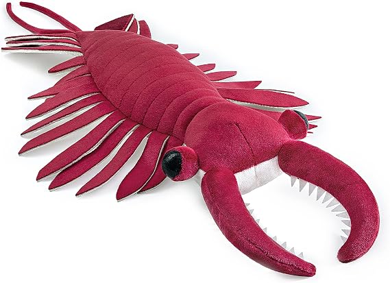 lilizzhoumax Anomalocaris Plush Toy, 53 cm, Realistic Cambrian Sea Creature Soft Toy, Unusual Stuffed Animal for Collectors, Bedroom Decor and Gift