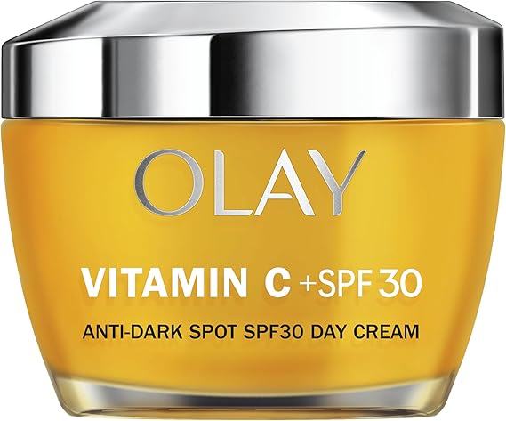 Olay Vitamin C With SPF30 Moisturiser, Day Cream With Vitamin C, Niacinamide & Anti Dark Spot SPF30 for clearly brighter skin and more even skin tone 50ml