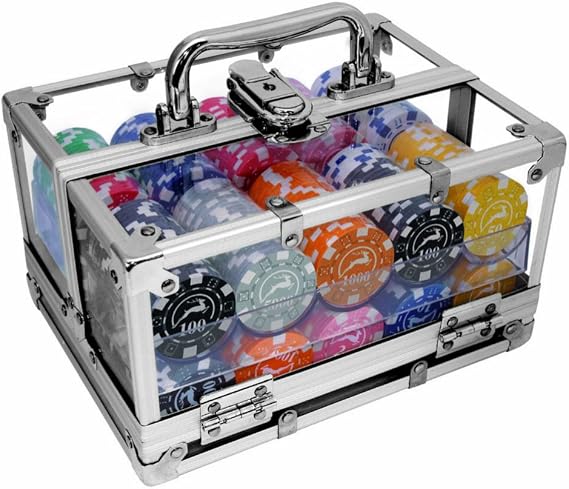Modiano Box Aluminium Transparent – 400 chips 14 g