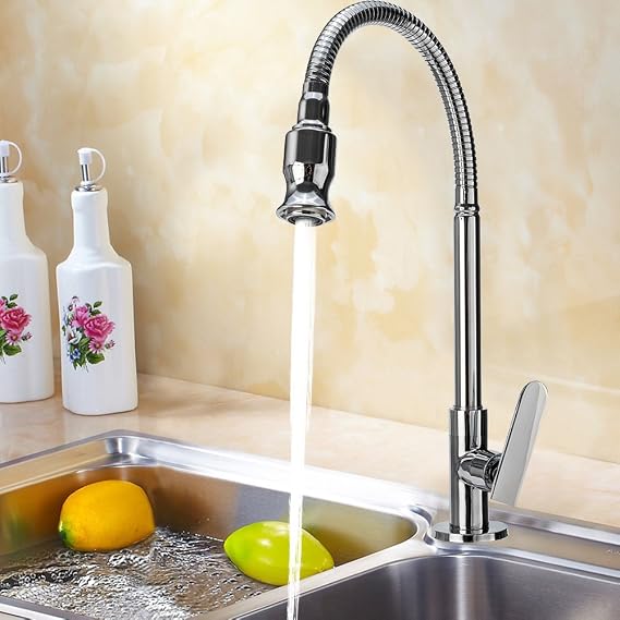 Kitchen Sink Taps,360°Swivel Single Lever Kitchen Bar Tap,Cold Water Faucet