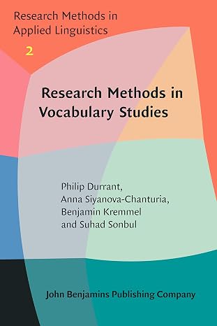 Research Methods in Vocabulary Studies (Research Methods in Applied Linguistics): 2