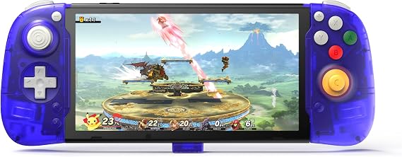 RETROFLAG Handheld Controller Compatible with Nintendo Switch LCD/Switch OLED, One-Piece Joypad, No Drifting Ever Hall Sensor Joystick, Motion Control and Dual Motor Vibration and PD Fast Charge