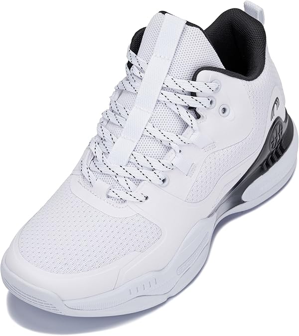 CALTO Men's Invisible Height Increasing Elevator Shoes - Basketball High-Top Sporty Sneakers - 3.0 Inches Taller