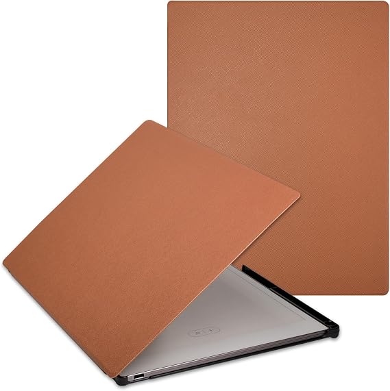 Remarkable Paper Pro 11.8インチ2024年発売用ケース、軽量ハードバックシェル保護オートスリープ/ウェイクブックフォリオカバー、ペンホルダー内蔵、ブラウン_1