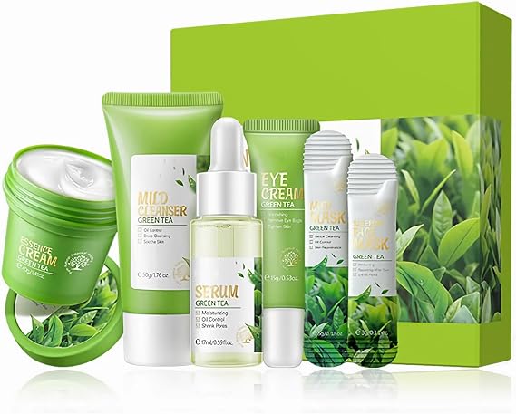 Green Tea Skincare Set for Teenagers Girls, Pamper Gifts for Women