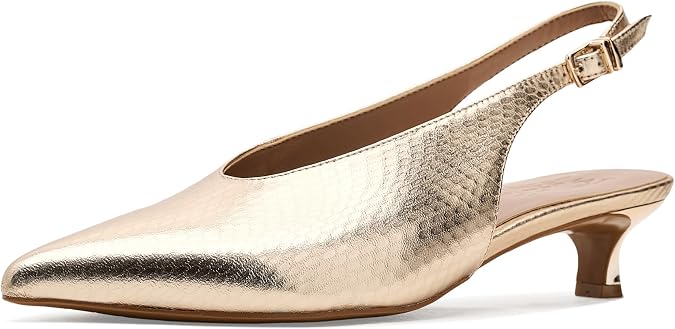 Naturalizer レディース ニコレット, シャンパンメタリックレザー。, 9.5 Wide