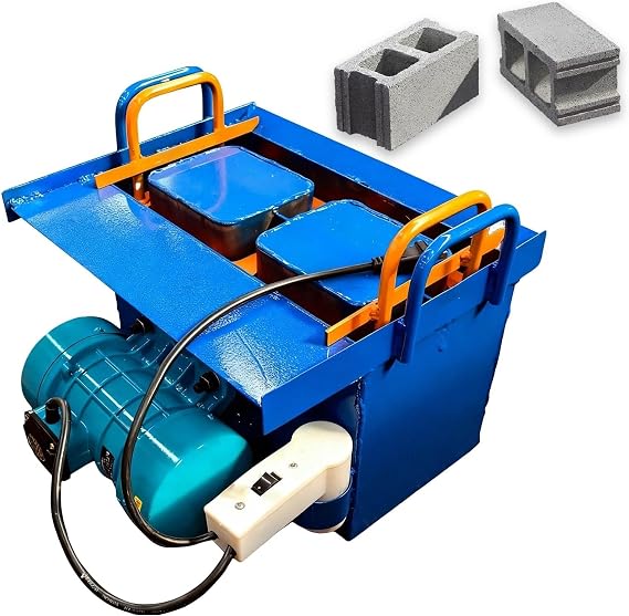 Cement Brick Making Machine, Manual Concrete Block Maker for Home & Farm, 23kn Pressure, 45s Fast Forming, Multiple Molds Optional (Two-Hole Brick)
