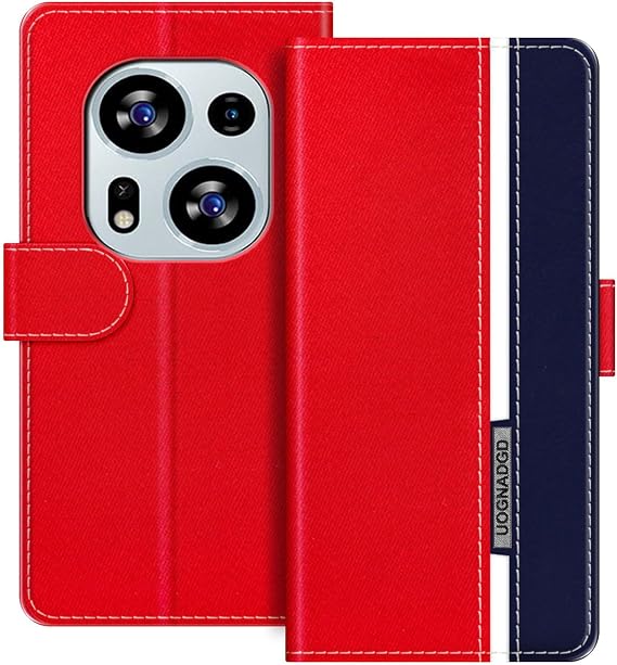 Tecno Phantom X2 Proと互換性がある ストライプレザーケース - レッド