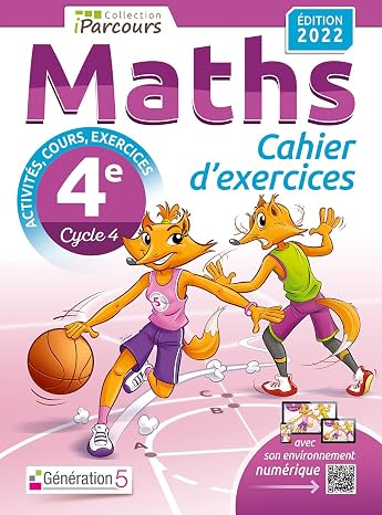 Maths 4e iParcours: Cahier d'exercices