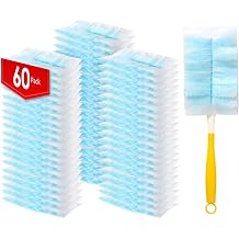 60個 静電ダスターリフィル Swiffer Duster用 マルチサーフェスダスティングリフィル マイクロファイバーダスター クリーニング用 ショートハンドル1個付き 無香料