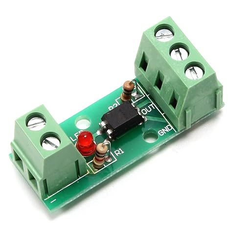 Optical Isolator Module, Voltage to Current Converter Module 12V 80KHz 1 Channel Isolated Current Converter Board PC817 EL817 PLC Processors