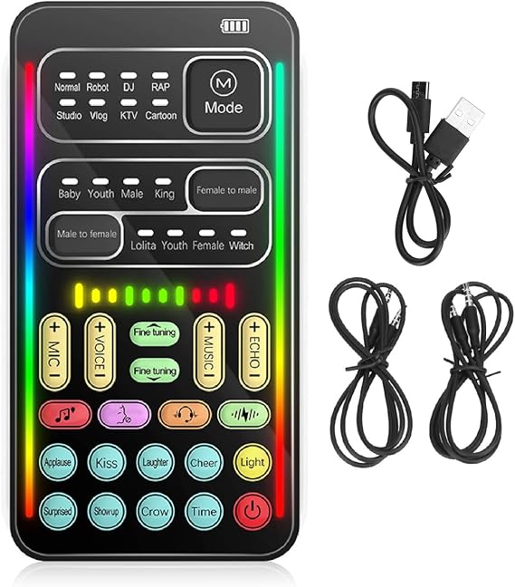 Mini Voice Changer Device, Portable Live Streaming Sound