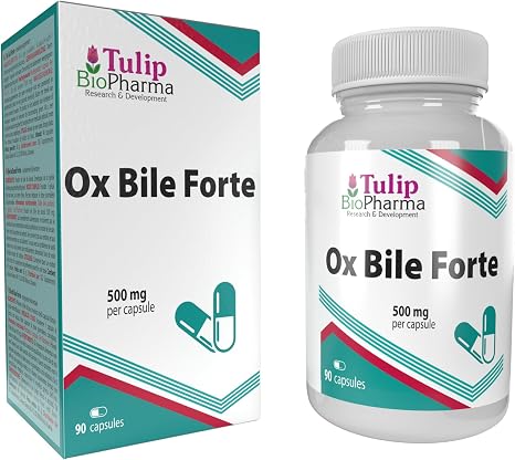 Ox Galle (Ox Bile Forte) 500mg 90 Capsules 3rd Party Lab Tested High Strength Supplement