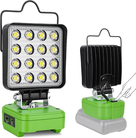 コードレスLEDワークライトGreenworks 24Vバッテリー用バッテリーなし