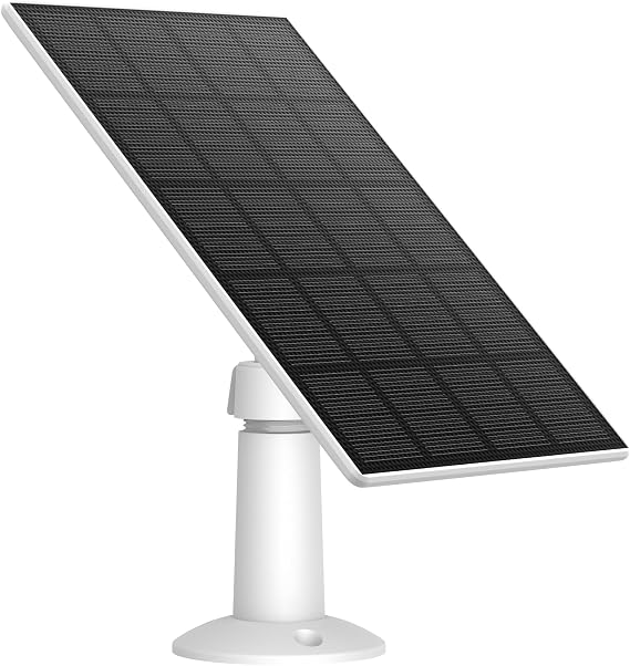 eufy Solar Panel (3W), Continuous Power Supply, IP65 Weatherproof for Outdoor Surveillance and Camera Charging, 3W Solar Panel
