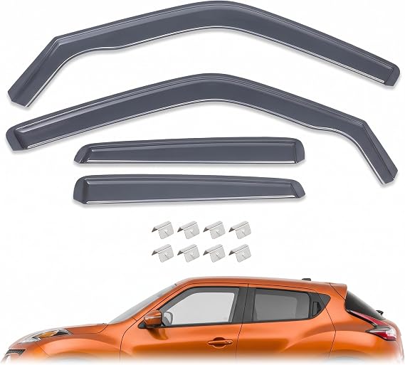 Wind Deflectors Rain Guards Fit for Nissan Juke 2010-2019 SUV