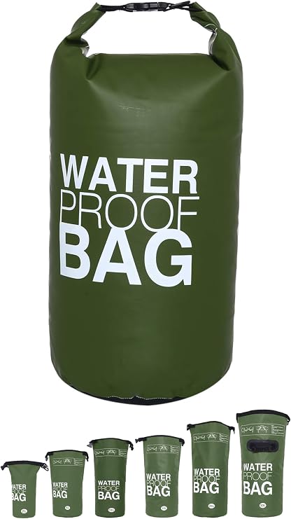 DonDon Dry Bag Waterproof Bag 2L, 5L, 10L, 15L, 20L, 30L with Shoulder Strap