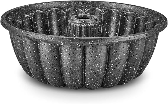 Orret Home 26 Cm Granit Döküm Kek Kalıbı Yapışmaz Kaplama Eşit Isı Dağılımı Sağlayan Fırın Uyumlu Kek ve Tatlı Kalıbı (26 Cm Diliml)