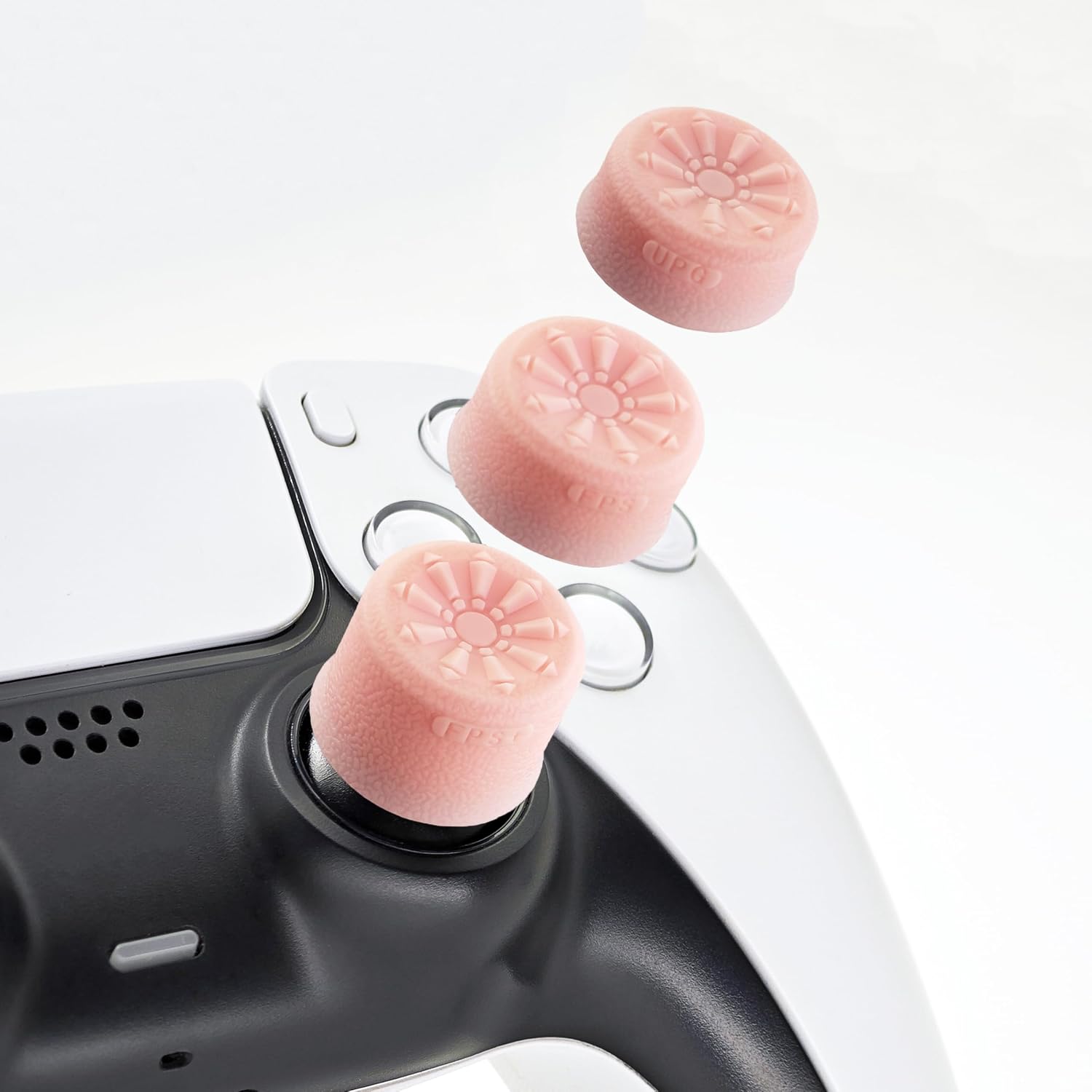 Luck&Link 親指グリップセット ジョイスティックキャップ アナログスティックキャップ Switch ProPS5 DualsenseXboxXSXXB1用 ピンク