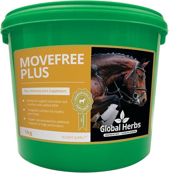 Global Herbs MoveFree Plus Equine Advanced Joint & Mobility Support Powder