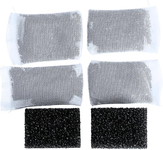 Finest-Filters Replacement Filter Media Set Compatible for NICREW Internal Filters – Carbon Bags & Black Bio-Foam Sponges – Eco-Friendly Refill Kit (3 (For Mini/ Magi200)