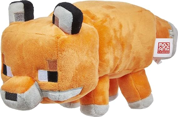 Mattel Sinoeem Plush 8-in Fox Character Doll, Soft, Collectible Gift for Fans Age 3 and Older HBN43 Brown