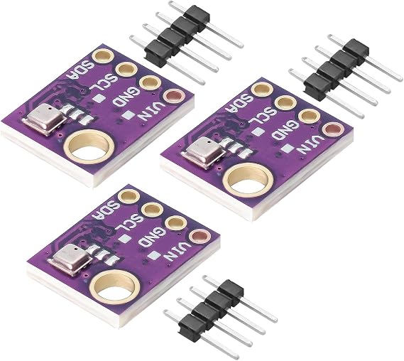 280 5V Barometric Sensor Temperature Humidity Sensor Module Pressure Temperature Humidity Module Board Humidity Temperature Sensor Module IIC I2C Compatible with Arduino (Pack of 3)