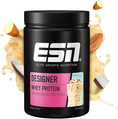 ESN Designer Whey Protein Powder Almond Coconut Powder 908 g 0.9 kg 30 Servings
