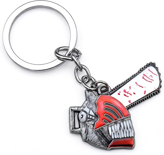 Chainsaw Man Keychain – Anime Merch with Makima, Power, Denji, Aki, Chainsaw Man & Pochita, Anime Gifts
