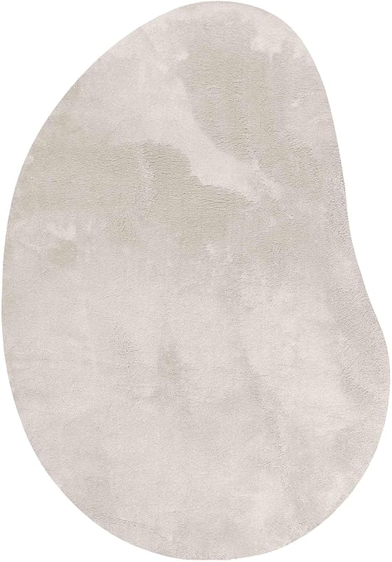 HUARTE Sand 100 x 200 cm Polyester Area Rug, Large Carpet for Living Room Bedroom Hallway, Non-Slip Backing, Machine Washable, Soft Texture