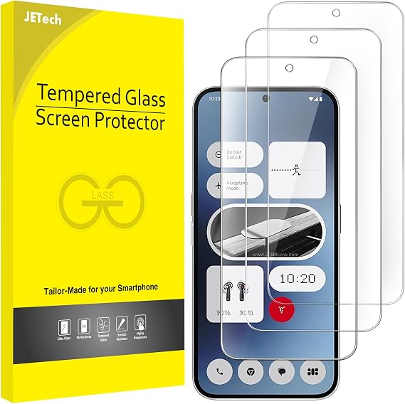 JETech Screen Protector for Nothing Phone 2a/2a Plus, 3-Pack