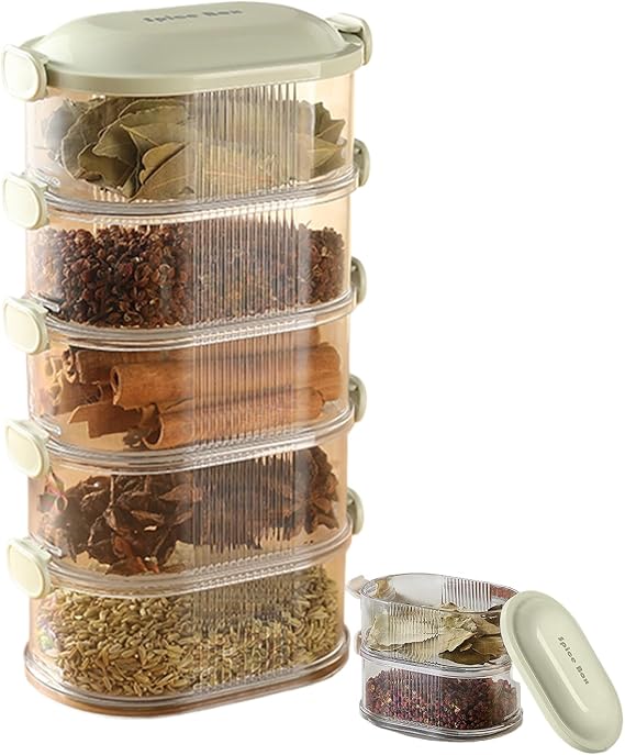 Food Containers Stackable Space-Saving Canister