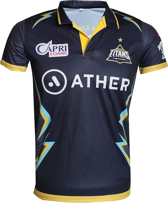 WMX Cricket Supporter Jersey T-Shirt 2023/24 for Unisex-Adults, 100% Polyester, True to Size, Crew Neck, Short Sleeve, IPL Teams MI, CSK, RCB, KKR, RR, KXIP, SRH, GT, LSG and DC