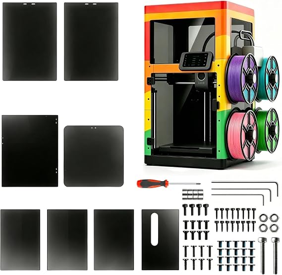 Enclosure Kit Compatible with Flashforge AD5X, Light Black