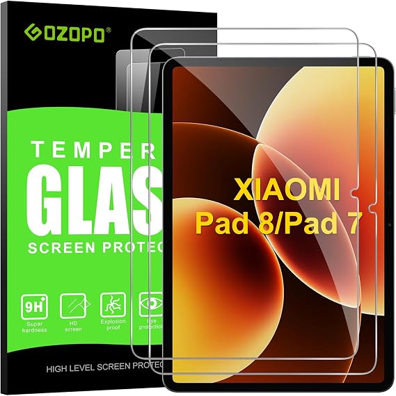 Screen Protector for Xiaomi Pad 8 / Pad 8 Pro/Xiaomi Pad 7 / Pad 7 Pro 11.2 Inch Tempered Glass Screen Protector, Pack of 2