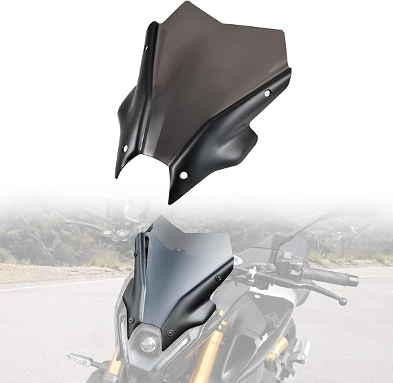 ヤマハmt09 Fz09用フロントガラス ダークティントウィンドシールド ウィンドスクリーン エアディフレクター ヤマハmt-09 Mt09 Sp Fz09 Fz-09 2021 2022 2023用 アクセサリー