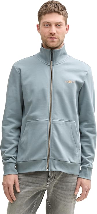 Tom Tailor Men's Printed Stand Up Sweat Jacket Regular Fit S M L XL XXL 3XL