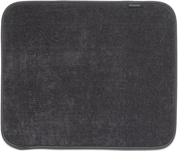 Brabantia Microfibre Dish Drying Mat for Sink - Dark Grey