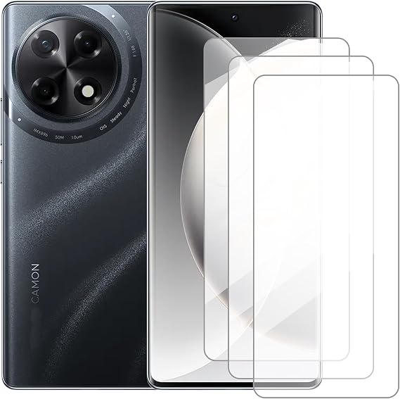 Screen Protector Compatible with Tecno Camon 30S 4G CLA5(6.78 Inch) [3 Pack] Glass Screen Protector Suitable for Tecno Camon 30S Pro 4G, Tempered Glass Protective Film