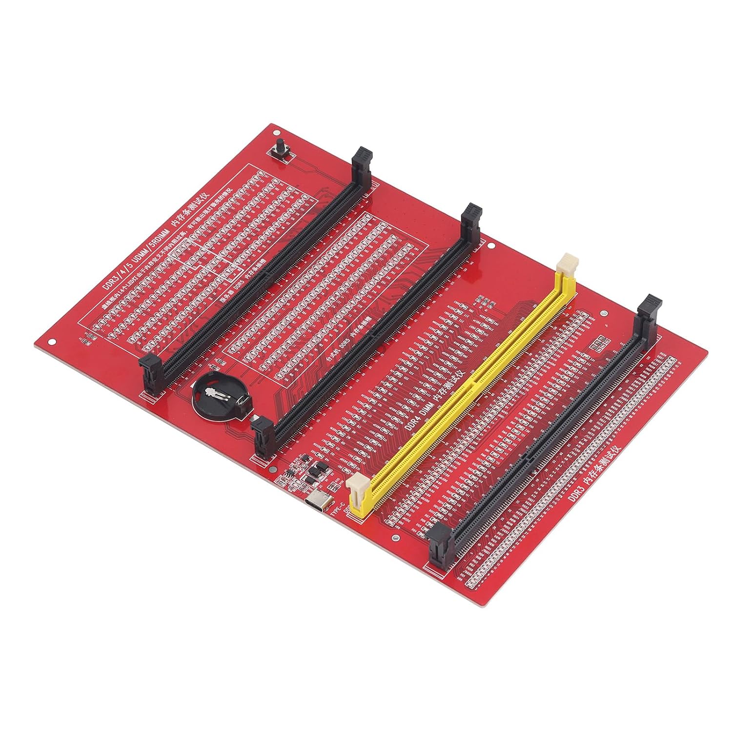 DDR4 Memory Tester 4 in 1 DDR3 / DDR4 / DDR5UDMM / DDR5RDIMM Memory Tester for Securing Desktop and Server Computers
