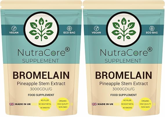 Bromelain 550mg 3000 GDU | Bromelain Supplement | 180 Caps | UK